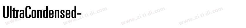 UltraCondensed字体转换