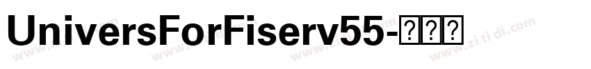 UniversForFiserv55字体转换