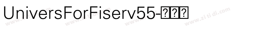 UniversForFiserv55字体转换
