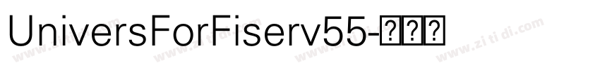 UniversForFiserv55字体转换