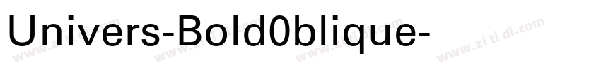 Univers-Bold0blique字体转换