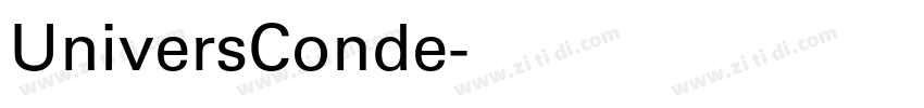 UniversConde字体转换