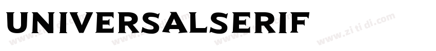 UniversalSerif字体转换