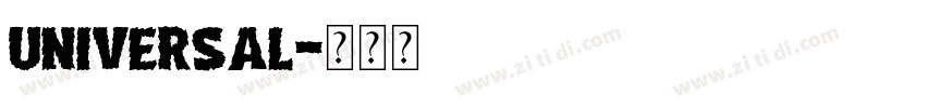 Universal字体转换