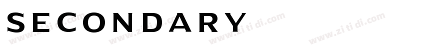 Secondary字体转换 Secondary字体转换