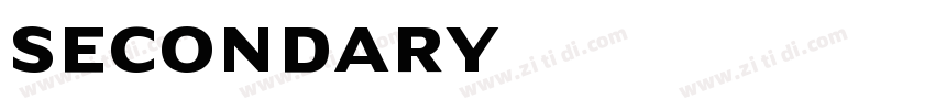 Secondary字体转换 Secondary字体转换