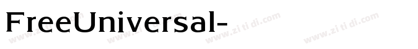 FreeUniversal字体转换