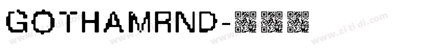 GothamRnd字体转换