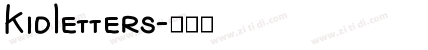 KidLetters字体转换