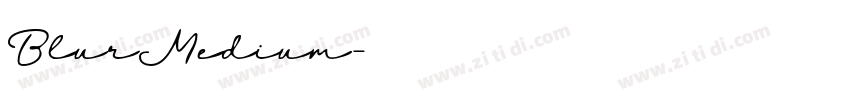 BlurMedium字体转换