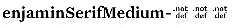 enjaminSerifMedium字体转换