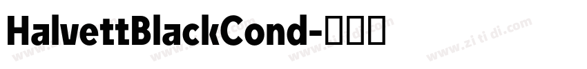 HalvettBlackCond字体转换 HalvettBlackCond字体转换