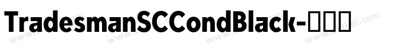 TradesmanSCCondBlack字体转换