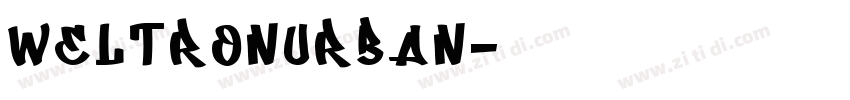 WeltronUrban字体转换