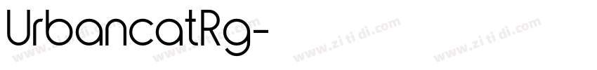 UrbancatRg字体转换