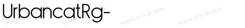 UrbancatRg字体转换