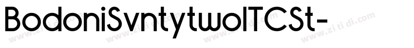BodoniSvntytwoITCSt字体转换