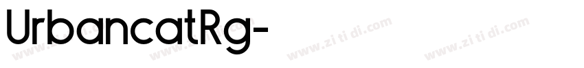UrbancatRg字体转换