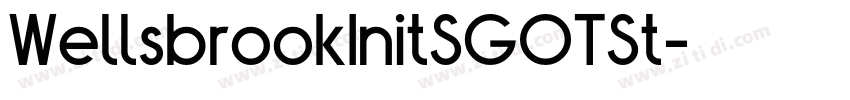 WellsbrookInitSGOTSt字体转换