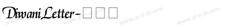DiwaniLetter字体转换