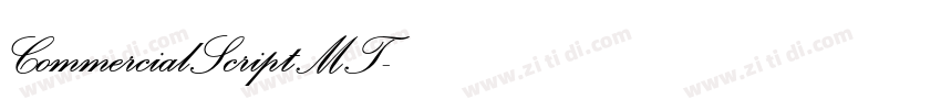 CommercialScriptMT字体转换