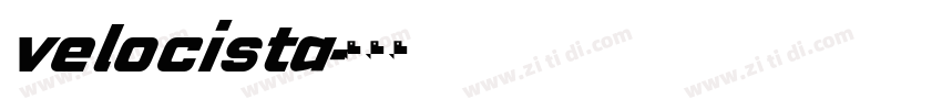 velocista字体转换