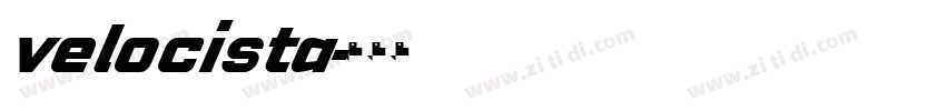 velocista字体转换