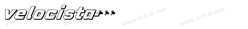 velocista字体转换