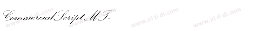 CommercialScriptMT字体转换