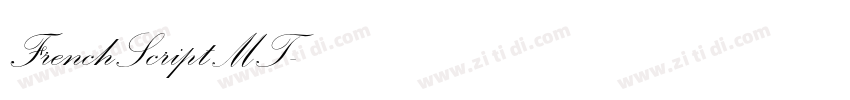 FrenchScriptMT字体转换
