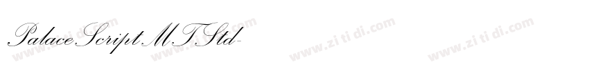 PalaceScriptMTStd字体转换