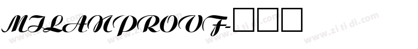 MILanProVF字体转换