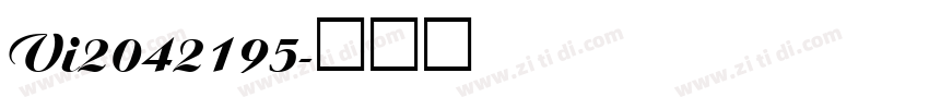 Vi2042195字体转换