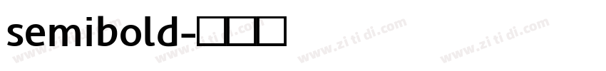 semibold字体转换 semibold字体转换