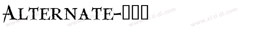 Alternate字体转换