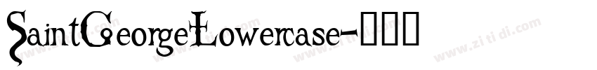 SaintGeorgeLowercase字体转换 SaintGeorgeLowercase字体转换
