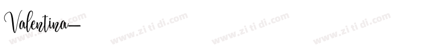 Valentina字体转换