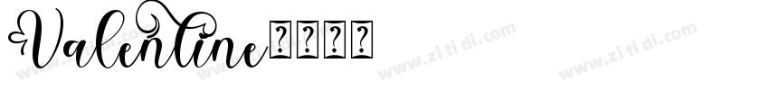Valentine字体转换