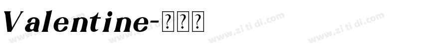 Valentine字体转换