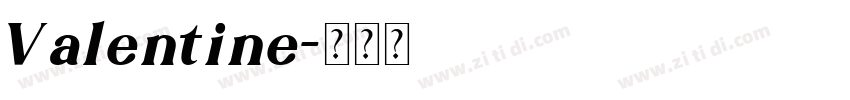 Valentine字体转换