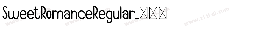 SweetRomanceRegular字体转换