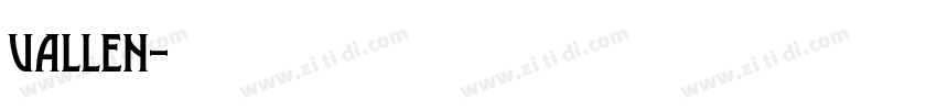 vallen字体转换