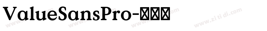 ValueSansPro字体转换
