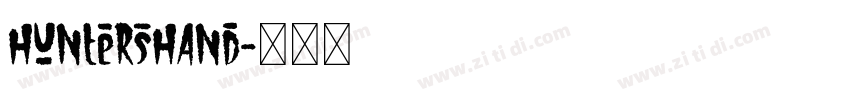 HuntersHand字体转换