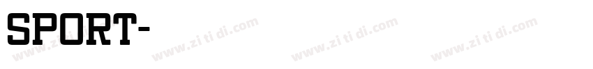 sport字体转换