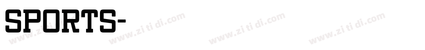 sports字体转换