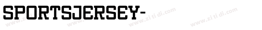 sportsjersey字体转换