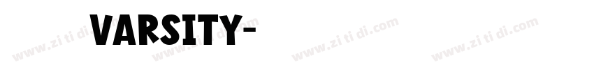大学粗方varsity字体转换