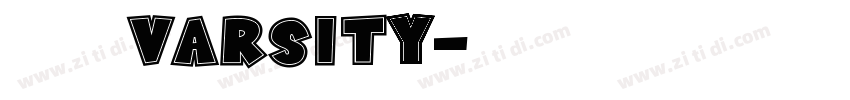 大学粗方varsity字体转换