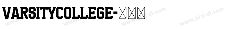 VarsityCollege字体转换